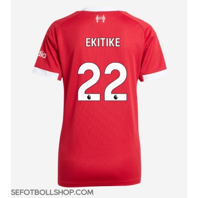 Billiga Liverpool Hugo Ekitike #22 Hemma fotbollskläder Dam 2025-26 Kortärmad Billiga Liverpool Hugo Ekitike #22 Hemma fotbollskläder Dam 2025-26 Kortärmad